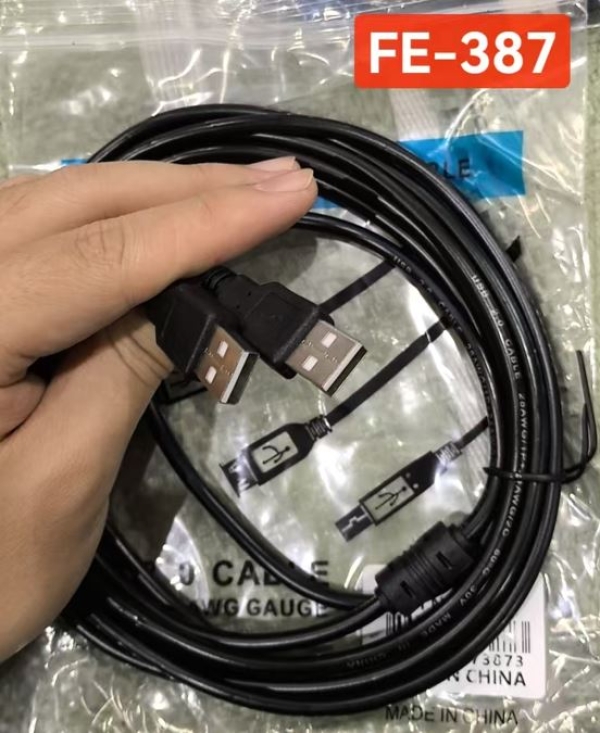 CABLE USB-USB DE 3MT BOLSA FE-387