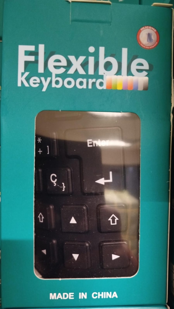 TECLADO FLEXIBLE PEQUEÑO CAJA VERDE WB-86