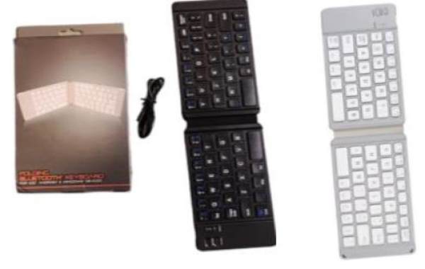 TECLADO BLUETOOTH DOBLABLE PLASTICO