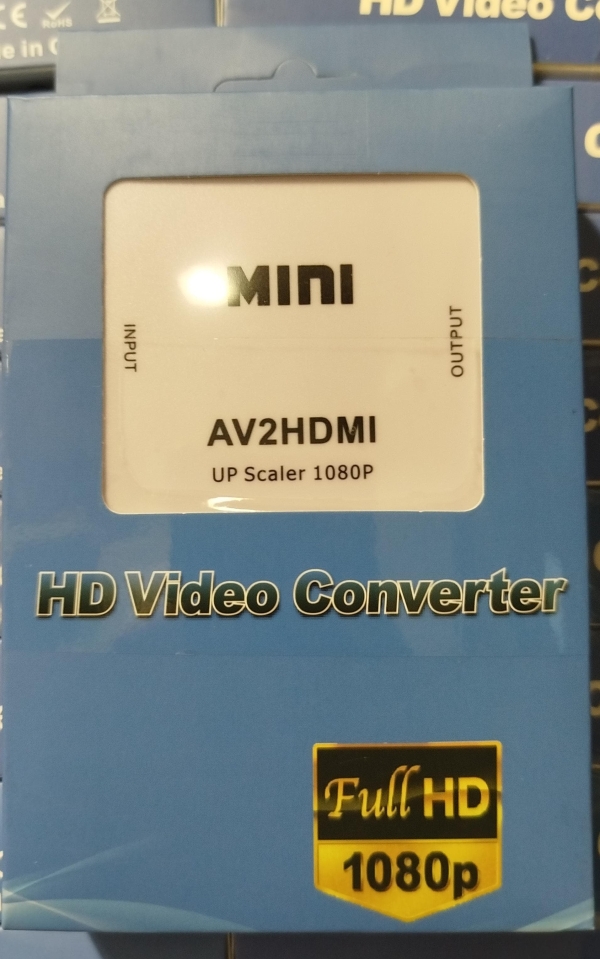 CONVERTIDOR DE  RCA A HDMI CAJA AZUL FE-013