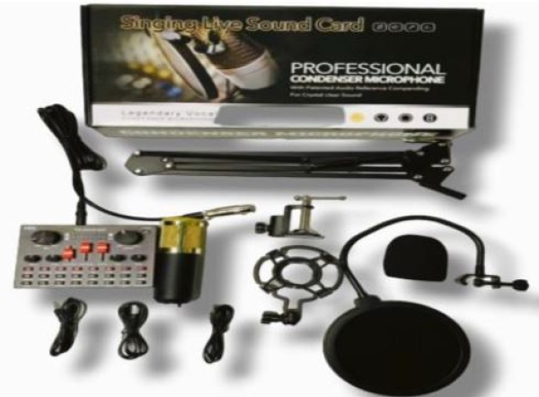 MICROFONO PROFESIONAL + MINI CONSOLA