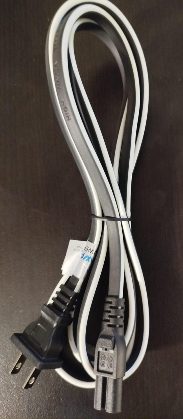 CABLE DE RADIO 1.8MT TIPO 8 RECTO CON RAYAS BLANCAS FE-377 MINKU