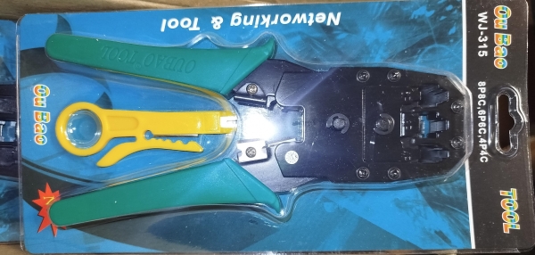 C- PINZA CRIMPEADORA + PELA CABLE RJ45/11/9