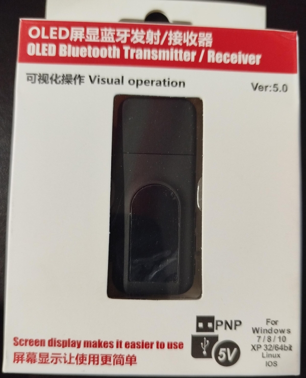 BLUETOOTH PARA TV CAJA BLANCA CON ROJA