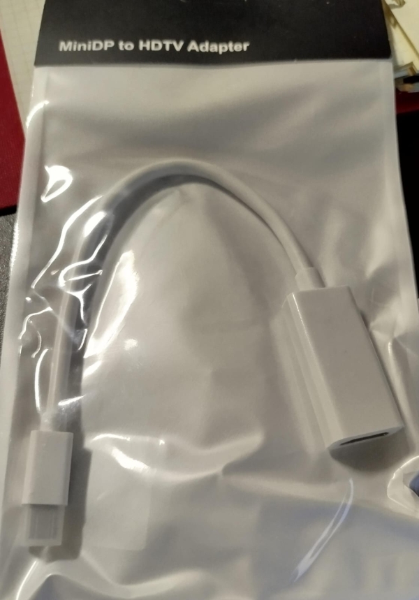 ADAPTADOR BLANCO  MINI DP A HDMI BOLSA FE-080