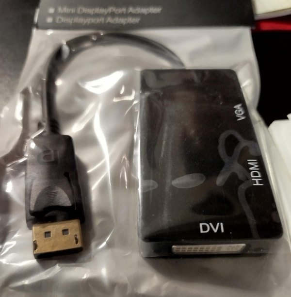 ADAPTADOR DP A HDMI+VGA+DVI BOLSA FE-368