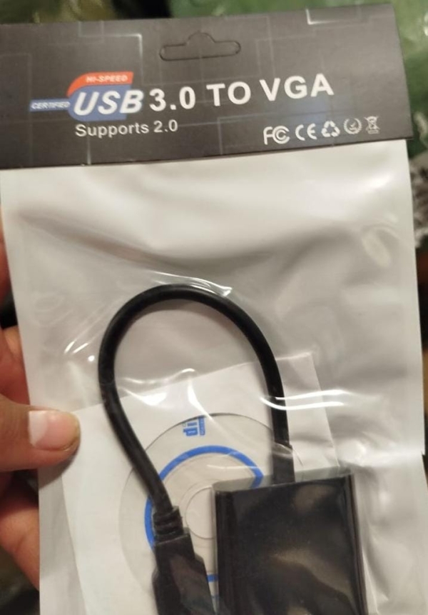 ADAPTADOR USB A VGA 3.0 BOLSA