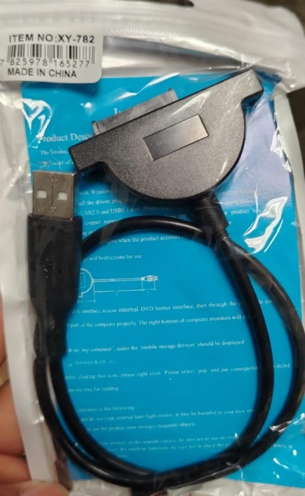ADAPTADOR MINI SATA A USB BOLSA