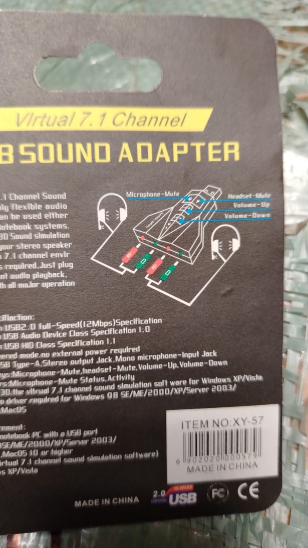 USB AUDIO AVION 2(MICROFONO) (2)AUDIFONO