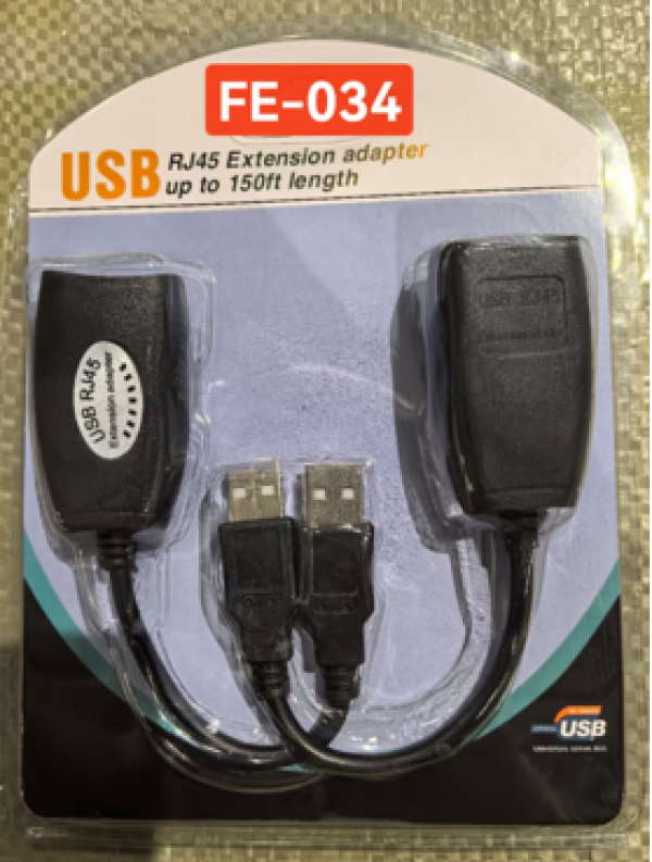 EXTENDER USB POR 50MT C/CABLE DE RED FE-034