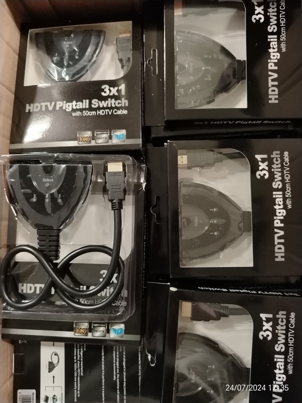 SWICHT HDMI 1X3 SALIDA CAJA NEGRA