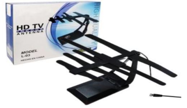 ANTENA PARA TV FULL HD CAJA BLANCA PLANA