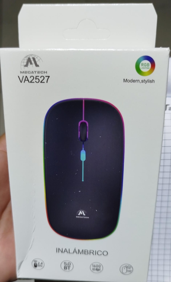 MOUSE INHALAMBRICO MEGATECH COLOR GRISS