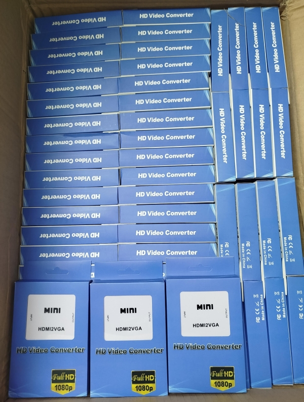 CONVERTIDOR HDMI VGA CAJA AZUL