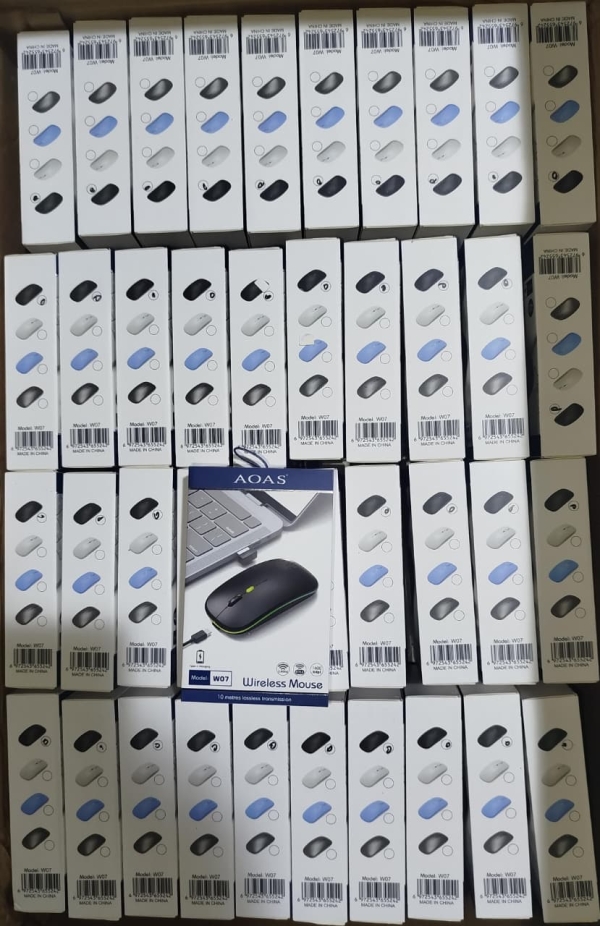 MOUSE INHALAMBRICO RECARGABLE  CAJA BLANCA AOAS