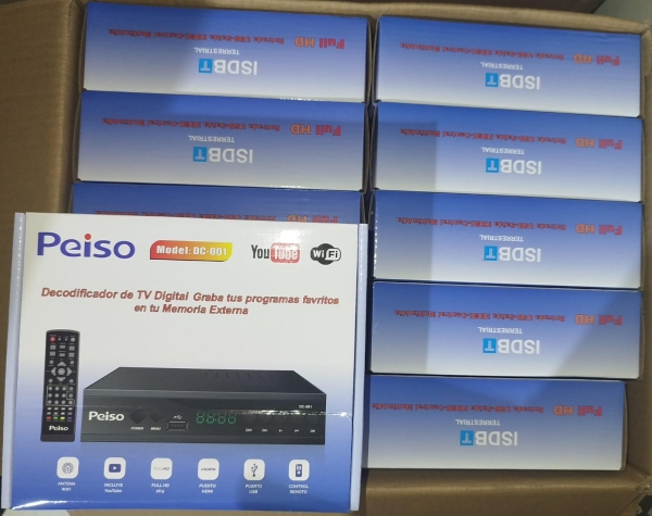 SINTONIZADOR DIGITAL PARA TV PEISO CAJA CELESTE DC001