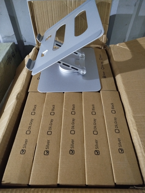SOPORTE P/ LAPTOP DE METAL GIRATORIA V3.1 CAJA MARRON