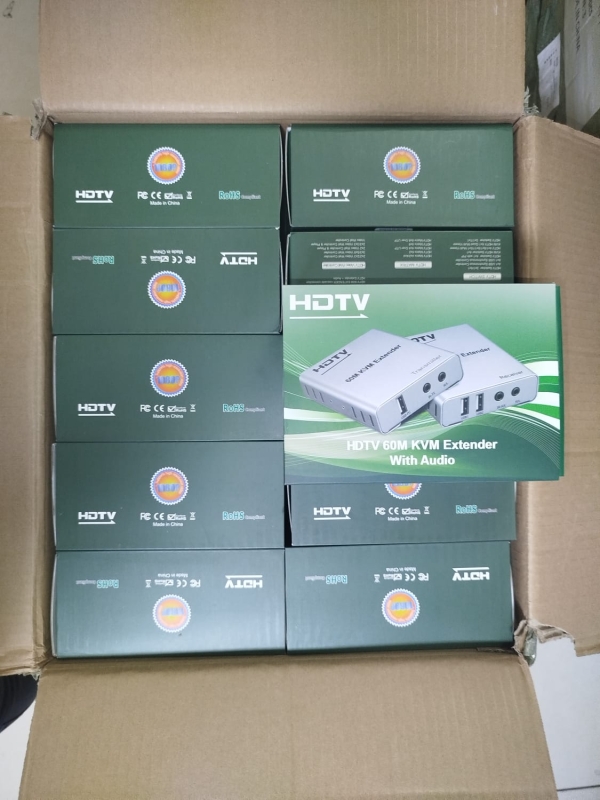 EXTENDER HDMI 60MT CAJA VERDE CON AUDIO FE-284