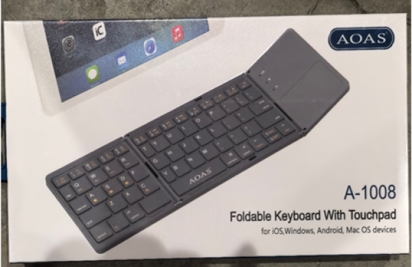 TECLADO DOBLABLE A-1008 C/ BLANCA AOAS