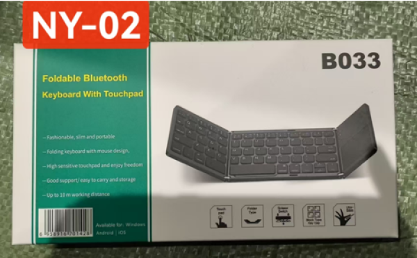 TECLADO DOBLABLE DE METAL B033 NY-02 CAJA VERDE Y BLANCO