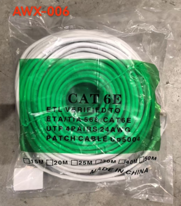 CABLE DE RED DE 30MT CAT.6  BLANCO FE-339
