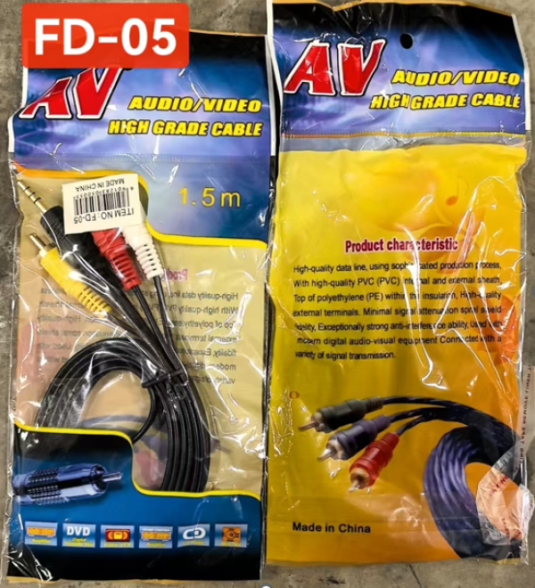CABLE RCA 1X3 FD-05 1.5MT