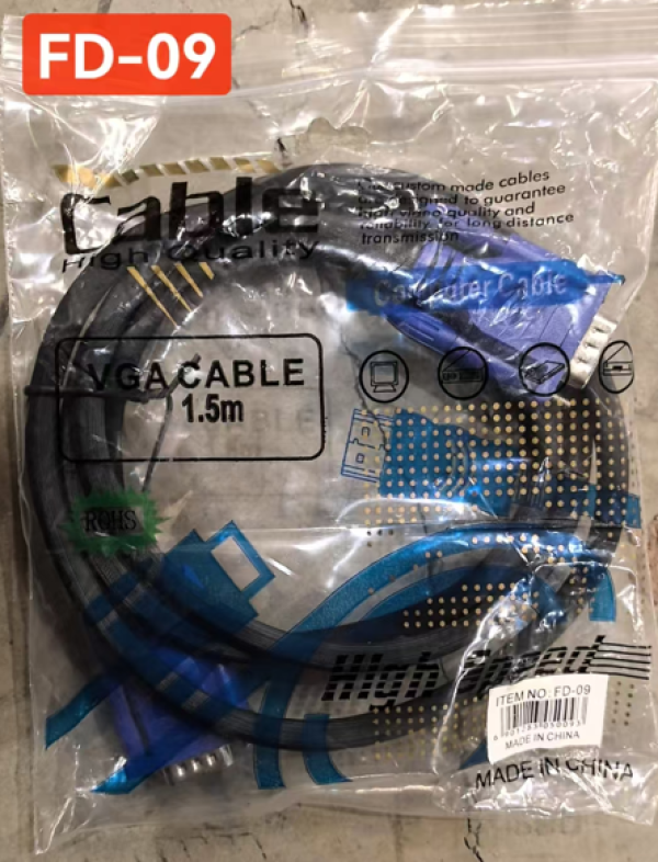 CABLE VGA-VGA  DE 1.5MT FD-09 MEJORADO