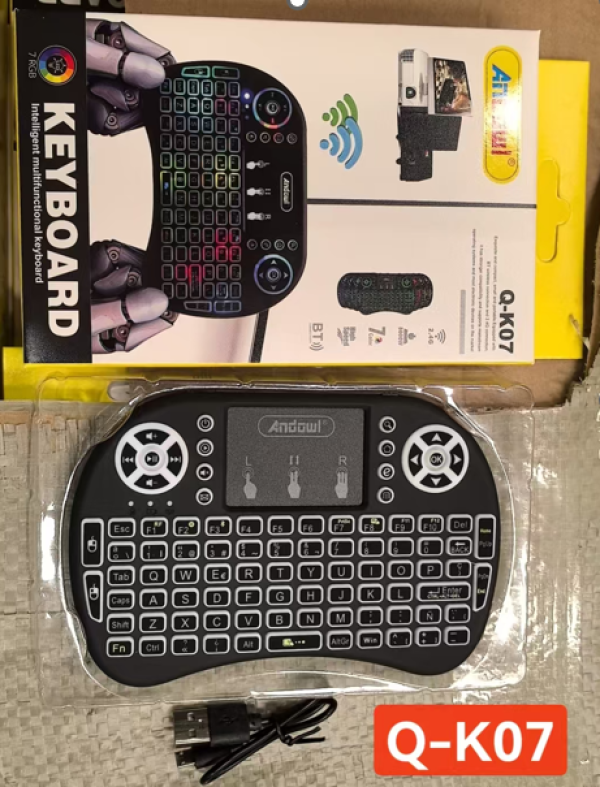 MINI TECLADO Q-K07 CAJA AMARILLA ANDOWL