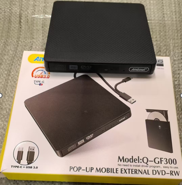 LECTOR DE DISCOS DVD Q-GF300 CAJA AMARILLO
