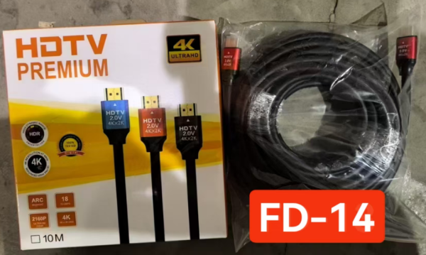CABLE HDMI PREMIUM DE 3MT 4K CAJA NARANJA FD-14