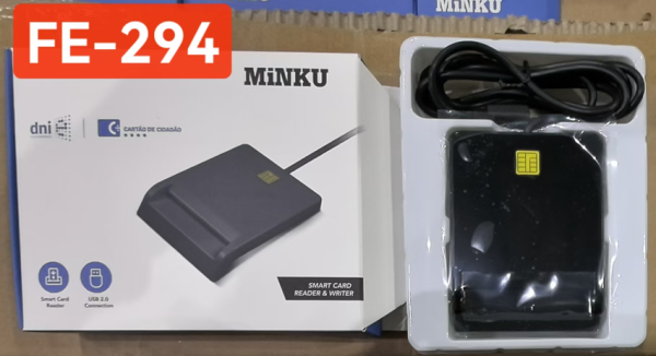 LECTOR DNI ELECTRONICO MINKU CAJA AZUL FE-294