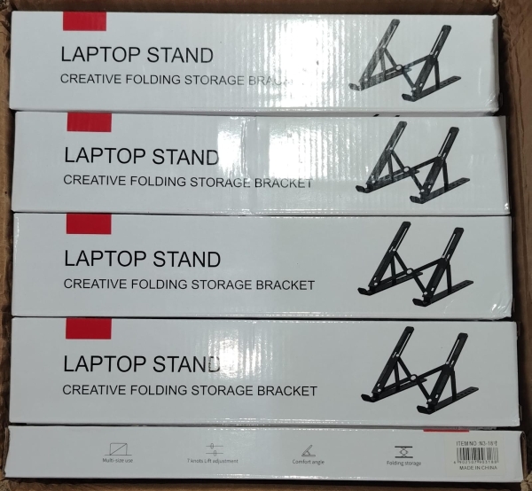 SOPORTE PARA LAPTOP DE METAL DELGADO N3 CAJA BLANCA
