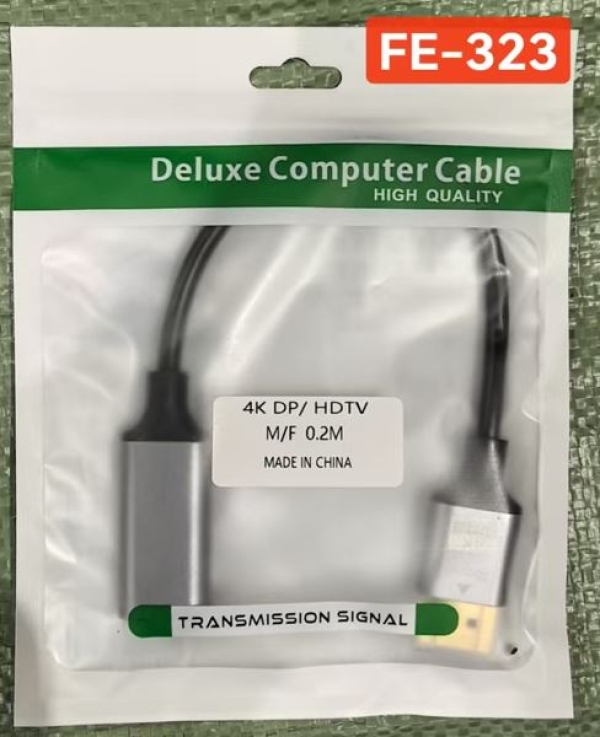 ADAPTADOR DP HDMI 4K FE-323 BOLSA VERDE