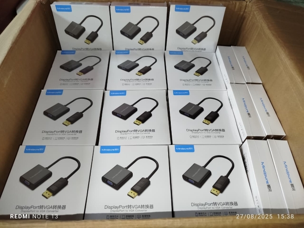 ADAPTADOR DP VGA CAJA BLANCA AD005