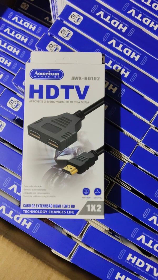 ADAPTADOR SPLITER HDMI 1X2 CAJA AZUL
