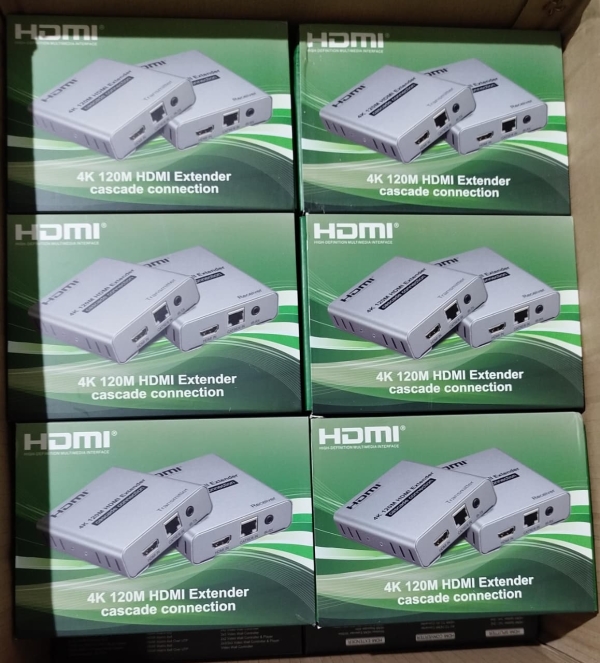 EXTENDER HDMI 120MT 4K CAJA VERDE FE-383