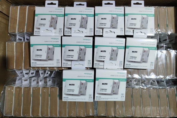CONVERTIDOR HDMI  RCA  HDV-553 C/CELESTE TREQA