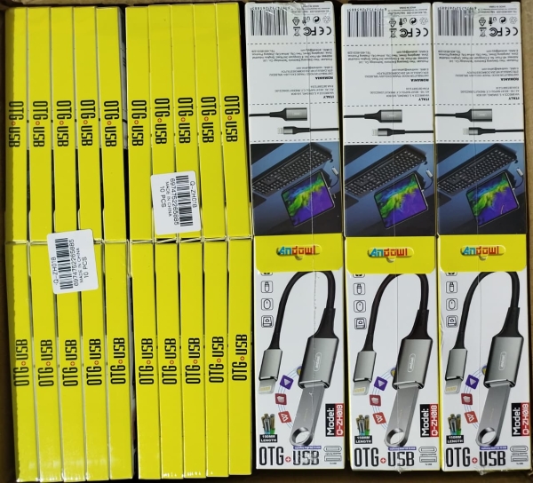OTG ENTRADA IPHONE A USB Q-ZH018 C/ AMARILLA