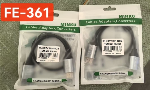 EXTENSION HDMI HDMI 40CM 8K MINKU FE-361 BOLSA VERDE