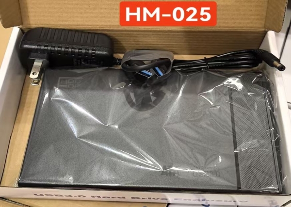 CASE PARA DISCO DURO 3.0  PARA PC CAJA BLANCA HM-025