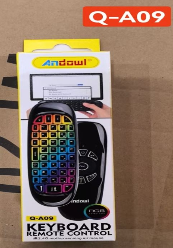 MINI TECLADO  PARA TV  ANDOWL CAJA AMARILLA  Q-A09