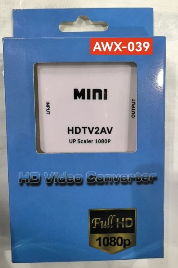 CONVERTIDOR HDMI - RCA CAJA AZUL AWX-039