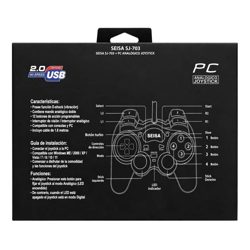 MANDO PC CAJA ROJA SEISA SJ-703TM