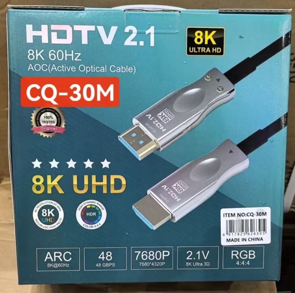 CABLE OPTICO HDMI 8K 30MT CQ-30M