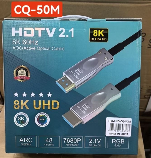 CABLE OPTICO HDMI 8K 50MT CQ-50M