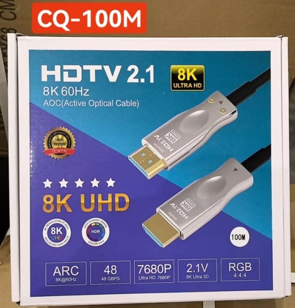 CABLE OPTICO HDMI 8K 100MT CQ-100M