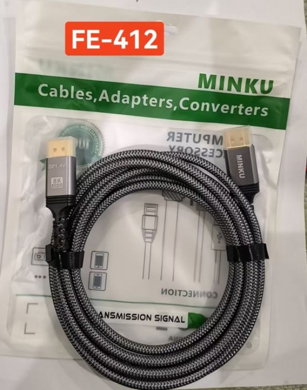 CABLE DP DP 3MT VERDE MINKU FE-412