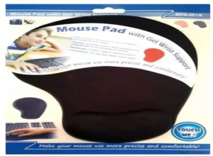 PAD MOUSE GEL COLOR NEGRO FE-106