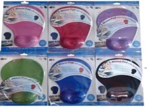 PAD MOUSE GEL COLOR ROJO FE-106