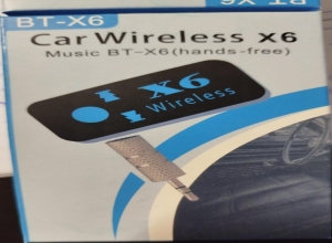 BLUETOOTH PARA CARRO X6 BT-X6 CAJA CELESTE